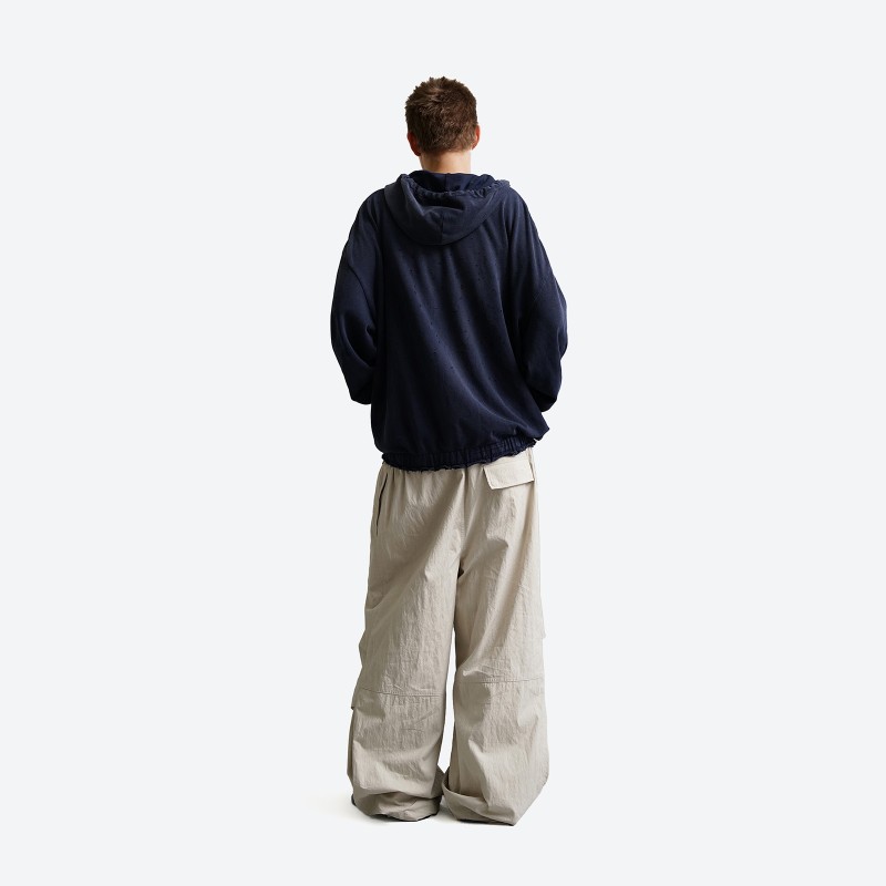 Receipt Ripped Zip-Up Hoodie